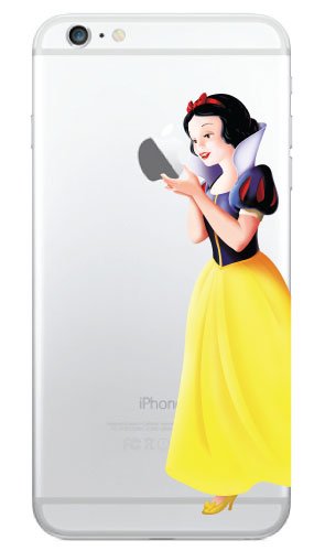 iPhone 6 Snow White Holding Apple Vinyl Decal 4.7" - Thumbnail 2