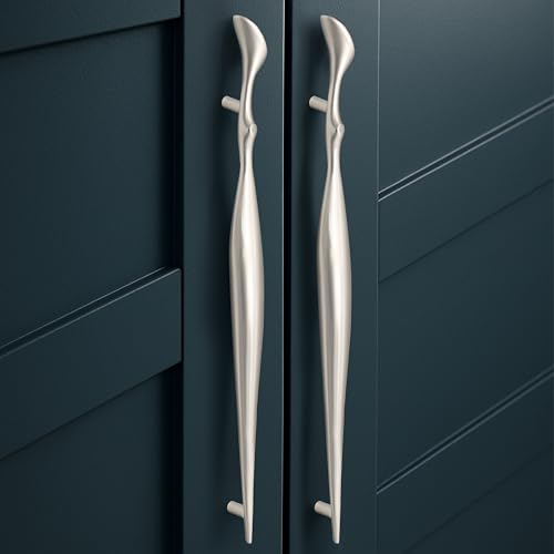 Image of Plantex Cabinet Handle /Kitchen Cabinet Door Handle /Wardrobe /288 mm Cupboard Handle /Door Pull-Push Handle for Home /Office - Pack of 2 (Satin)