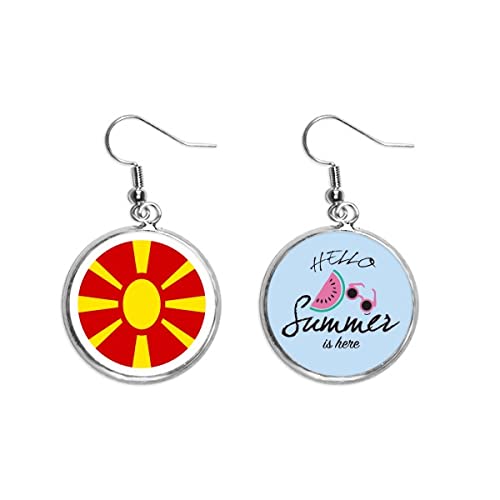 Pendientes de sandía para fiestas de verano en Europa