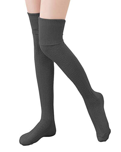 Womens Long Socks Cotton Thigh high Socks Over Knee High Boot Stockings Leg Warmers