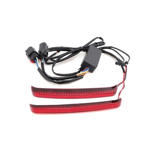 Luz LED de freno intermitente trasera para alforja de motocicleta Touring Street Glide FLHX 6