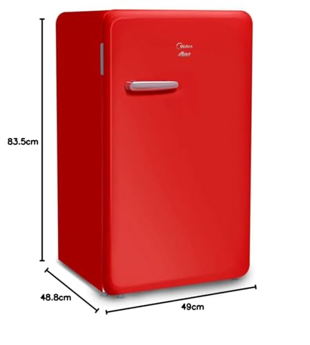 Frigobar Retrô, 95L, Vermelho Rubi, 220V, Midea, MRV10V2