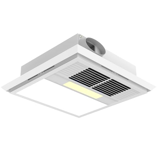Top 10 Picks for the Best Bathroom Exhaust Fan with Heater 7 FLYINGFOX Bathroom Exhaust Fan with Light and Heater Combination, 2400-Watt Heater, Powerful DC 180CFM Quiet 2 Sone Operation, Features Motion-Activated Night Light, Suitable for Any Bathroom
