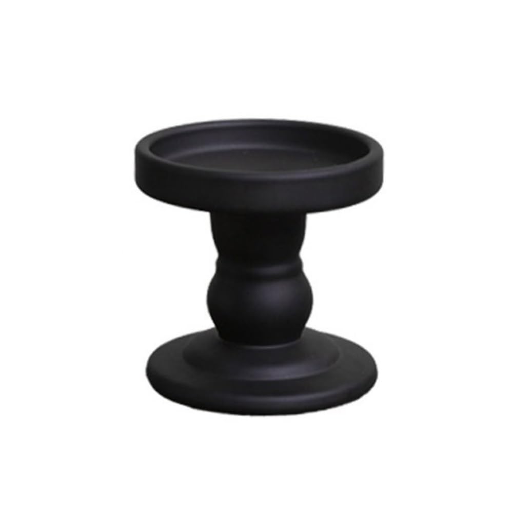Candle Holder Black Candlestick Dining Table Atmosphere Decoration Ornament Candle Holder(S)
