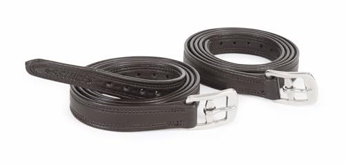 Stirrup leathers Shires Easy Care non stretch havane étrivières équitation 54