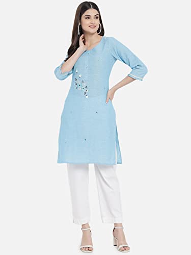 Image of Women's South Cotton Solid Kurti for Girls