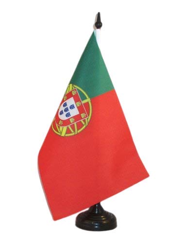 AZ FLAG Drapeau de Table Portugal, 21cm x 14cm