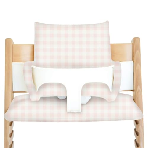 Image of Nibble and Rest Cushion for Stokke Tripp Trapp High Chairs, Soft Padded Seat & Backrest, Baby Set Compatible, Wipeable, Machine Washable, Easy to Clean, Stylish Print