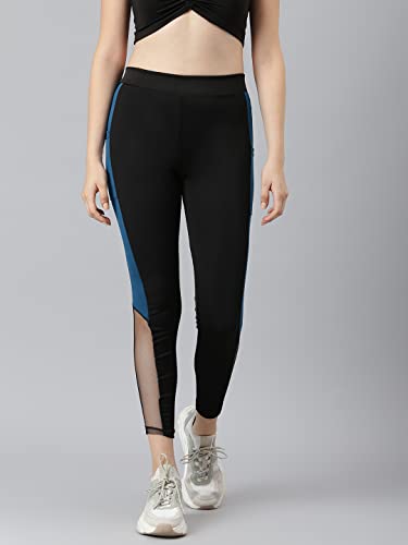 Image of Aarika Women's Black-Blue Color Track Pant