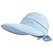 Simplicity Sombreros para mujer UPF 50+ UV Sun Protective Convertible Beach Visor Hat, Azul / Patchwork, Talla única