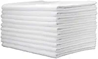 10 Panos de Prato BRANCOS Liso para Cozinha Artesanato e Decoração 40 x 65cm Melhor Custo Benefício
