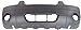 Front Bumper Cover Compatible with 2005-2007 Ford Escape Textured with Fog Light Holes XLT/Hybrid Models