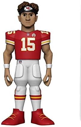Funko 57289 Gold 12" NFL: Chiefs- Patrick Mahome. CHASE!! This POP! figure comes with a 1 in 6 chance of receiving the special addition alternative RARE chase version