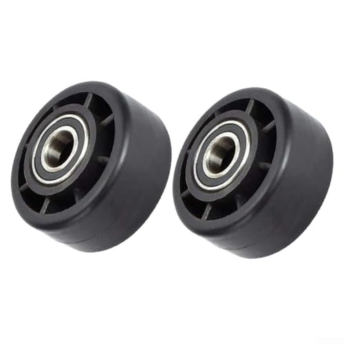 Zilimontt Juego de repuesto de rueda de rodamiento para cinta de correr, rodillo de nailon de alta resistencia de larga duración, polea resistente para máquinas de cardio, ejercicio estacionario