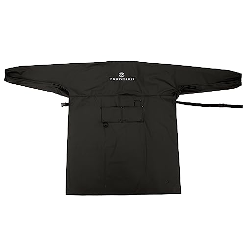Yardbird Long Sleeve Butchering Apron, Durable Waterproof Material, Full Length Sleeves, Elastic Cuffs, Two Adjustable Straps, Easy to Clean, One Size Fits Most, 3731201,Black