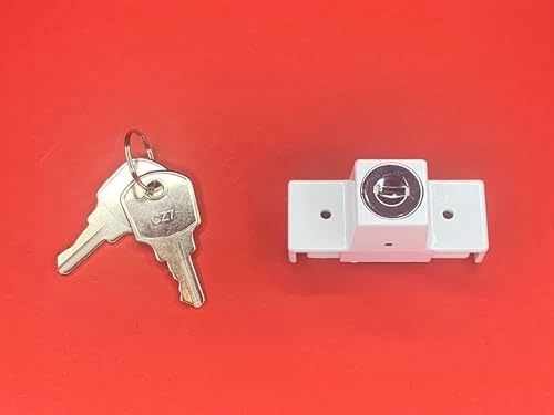 GU K-13841-00-0-7 Window Spin-Lock White with 2 Keys