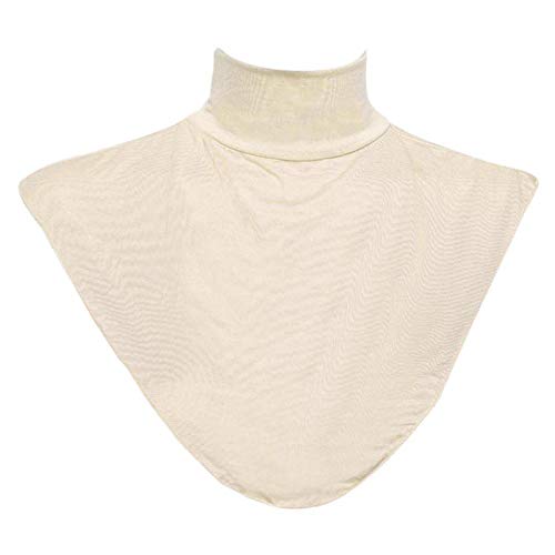 JYS Women's False Collar Hijab Moslem Islamic Pure Color Neck Cover Loop Scarf