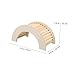 VANZACK Wooden Hamster Ladder Reptile Climbing Toys Turtle Hideout Multi-Purpose Pet House