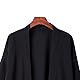 HAORUN Herren Japanischer Mantel Kimono Top Jacke Lange Strickjacke Yukata Lose Retro Vintage Outwear, schwarz, Einheitsgröße