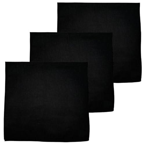 Image of MDSTYLE 100% Cotton Solid Color Bandana for Men & Women 22 inch x 22 inch Handkerchief Headband Scarf