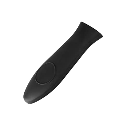 CIYODO Silicona Resistente Calor y Antideslizante Utensilios de Cocina Cubierta de Manija Ollas y Sartenes Negro