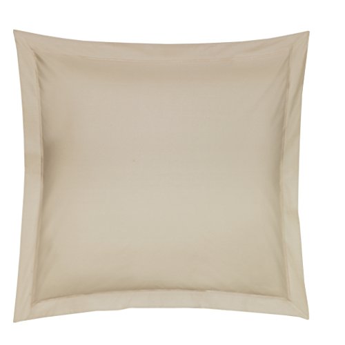 Blanc des Vosges Uni Percale Taie Coton Chanvre 65 x 65 cm
