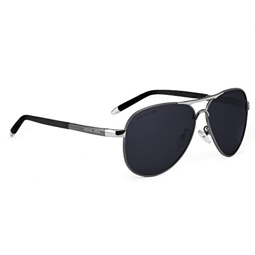 Image of ROYAL SON Men Aviator Polarization Sunglasses