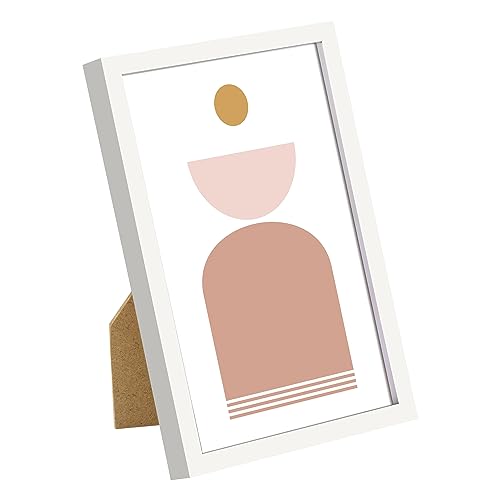 Image of upsimples 4x6 Picture Frame Glass, Thin Border, White Photo Frames, 3 Pack | Cute Picture Frames, Fit 4 x 6 Photos for Family, Baby, Wall and Tabletop Display, Home Decor for Mother's Day, Christmas