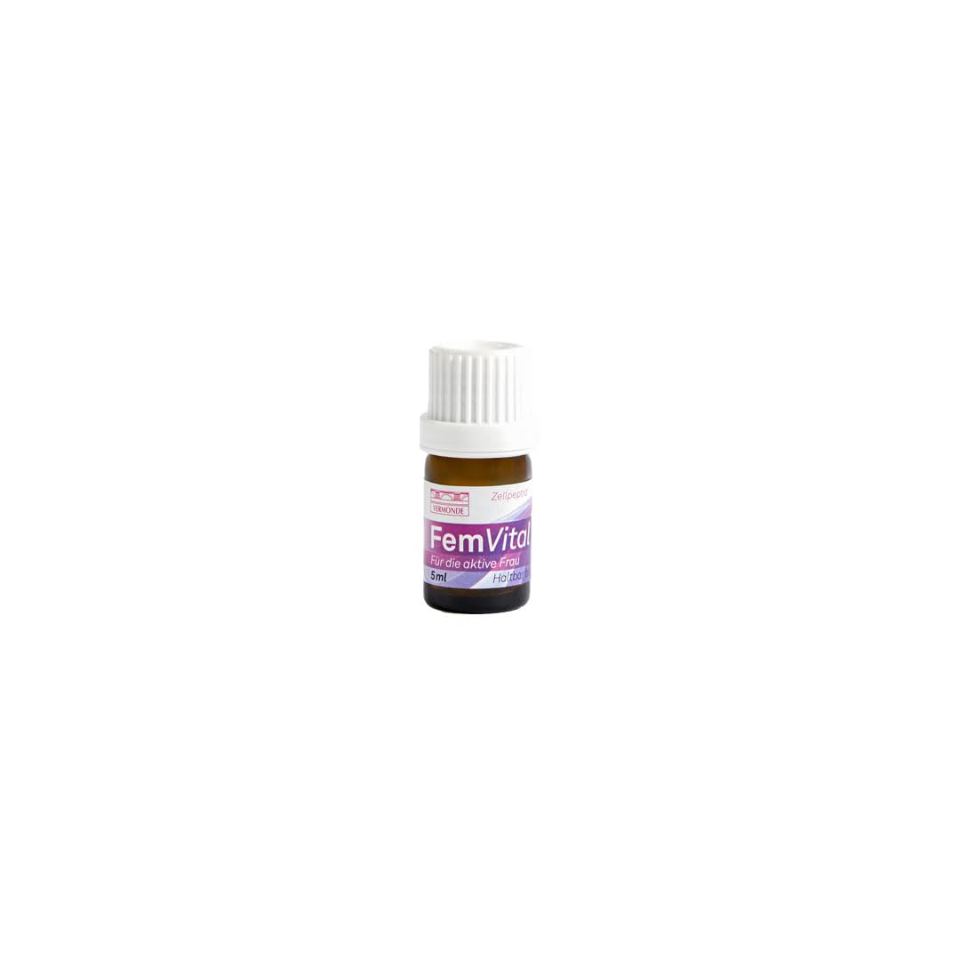 FemVital Trinkampullen – Hormonbalance & Energie für die aktive Frau – Unterstützt hormonelle Regulation, reduziert Müdigkeit & Stress – mit CARE-Technologie & Zellpeptiden – Vermonde, 8x5 ml