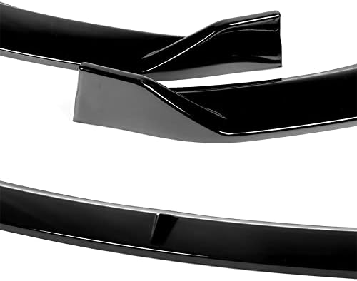 3PCS Front Bumper Lip Kit fit for compatible with 2014-2016 Kia Forte EX LX SX, STP-Style Splitter Trim Protection Spoiler, Air-Dam-Chin-Diffuser (Painted Black)