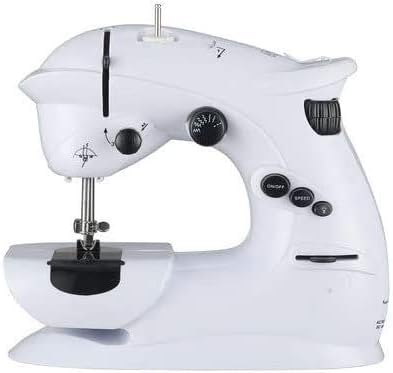 HYDD Mini Electric Sewing Machine,LED Two-Speed Sewing Machine,Automatic Thread Sewing Tool For Household Use