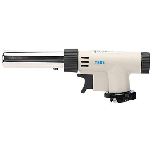 Gasbrenner, Gasbrenner, tragbare Zündung mit einstellbarem Druck, für Grill im Freien 1300 ℃, Gesamtlänge 180 mm, 7,1…