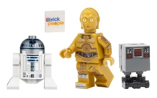LEGO Star Wars: Minifiguras de R2 D2 y C 3PO con Gonk Droid (GNK)