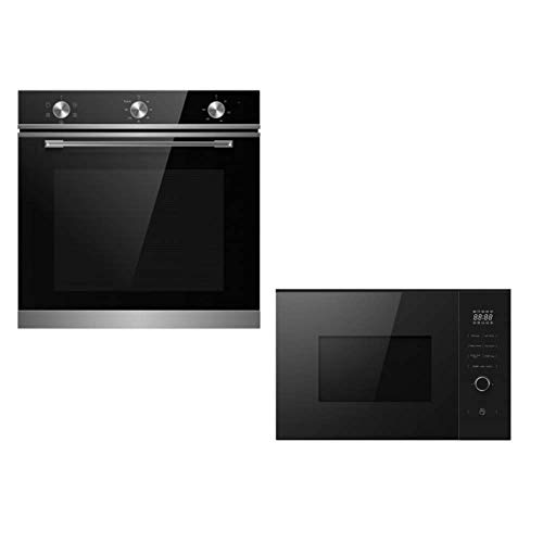 Cookology TOF600SS 72L Built-In Electric Oven & 25L Microwave Pack