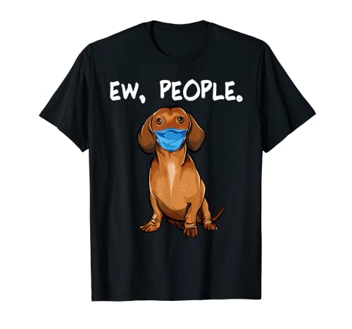 Dachshund Dog Wearing A Mask T-Shirt
