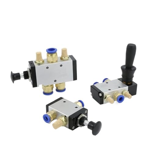 Válvula manual neumática 4H310-10 con conector de 8mm para control de cilindros 2