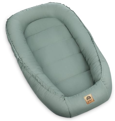 Cocon baby nest PIMKO nid de bébé pistache réducteur lit nouveau-né