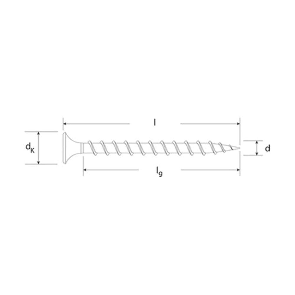 Viti Per Cartongesso Fischer FSN-TPR 3.9x35mm - Filettatura Grossa, Confezione Da 1000 Pz, Fosfatate