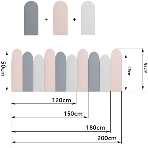 Peel and Stick Headboard for Kids, 3D Upholstered Wall Panels, Safe Anti-Collision Bed Backsplash Decor, Easy Installation, Soft Foam Padding, Stylish Nursery Accent