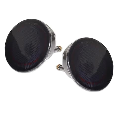 MMLLAOSW Car Red LED Rear Bumper Reflectors Tail Lights Rear Fog Lights W/White Backup Reverse Lights Compatible With VW 1998-2005(Smoked lens)