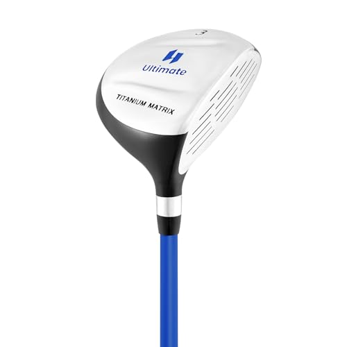 ULTIMATE 165CC Junior #3 Fairway Wood, Kids Golf Club, Blue