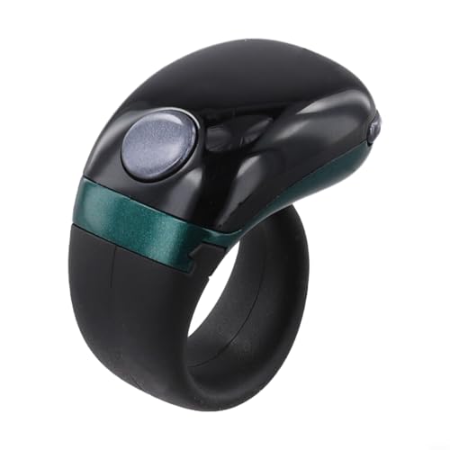 Contador de anillos inteligente con pantalla LCD, carga tipo C, ajuste ajustable para fitness, correr y yoga con función de autobloqueo y pantalla brillante (verde)