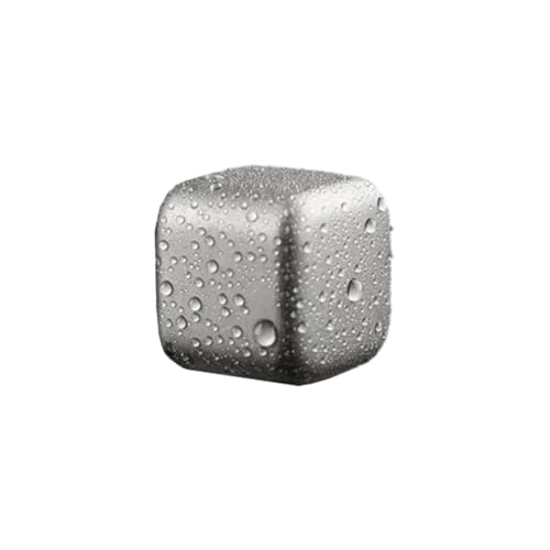 Prácticos cubitos de hielo para whiskies y cócteles, piedra de refrigeración de metal con enfriamiento rápido, enfriadores inoxidables, cubos de refrigeración portátiles