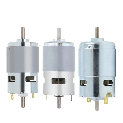 OLDHZTPGQX 775 795 895 DC Electronic Starter 12V Dual Shaft Electronic Starter with Double Ball Bearing for Power Tools DIY Electronic Component Electronic Starter(775 DC Motor)