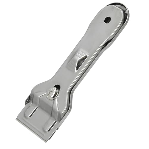 Rascavidrios plastico amarillo hoja 43 mm. rasqueta vitroceramica, rascador vidrio, rascador vitroceramica,