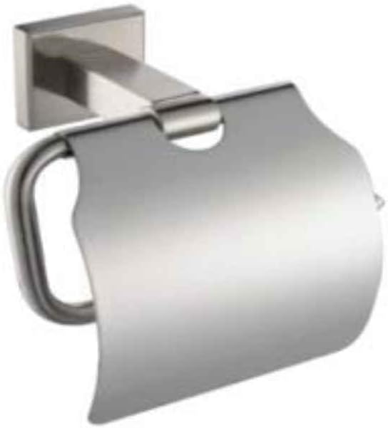 Matte Black Wall - Mount Toilet Paper Holder, Sleek Bathroom & RV Accessory for Toilet Paper Storage