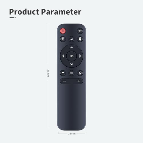 TRUCKON Neue Ersatzfernbedienung für Global Verison Smart HY300 HY320 HY300Pro Projektoren, für Gaimoo GM200,LQWEL‎/Xgody HY300 Pro,für HY300-HIFI,AGIMA X1,‎HY300pro+,PR06,für Nonete/Aenxwa/Magcubic