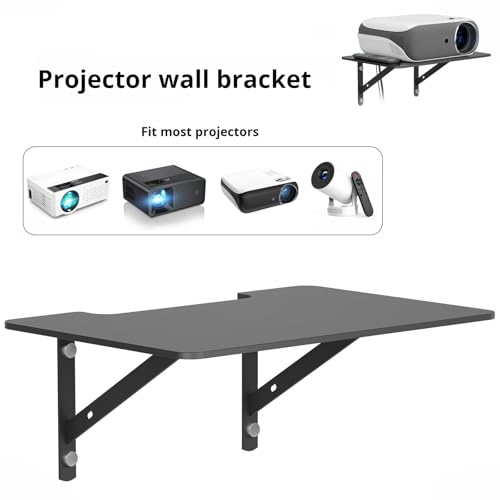 Soporte de pared acrílico para proyector en salones modernos y zonas de cine 3