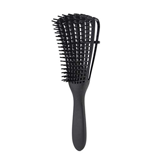 Hair Brush New Scalp Massage Comb Hair Brush Women Detangle Hairbrush Anti-tie Knot Comb (Black)