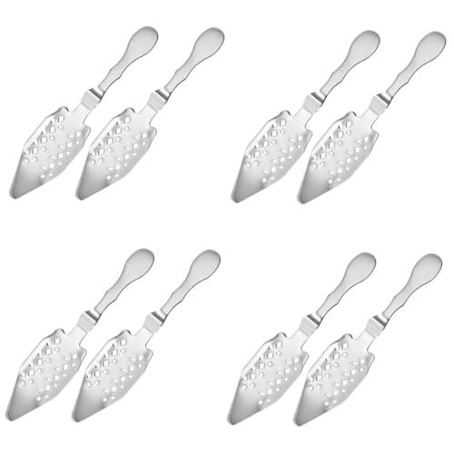 Holibanna 8pcs Absinthe Spoon Stainless Steel Hollow Dripper Spoon for Absinthe Fountain Serving